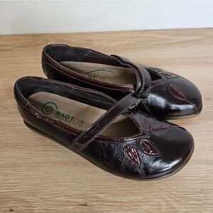 Naot Women's Shoes Nau Mai Espresso Crinkled Wine sz6/36, VGUC